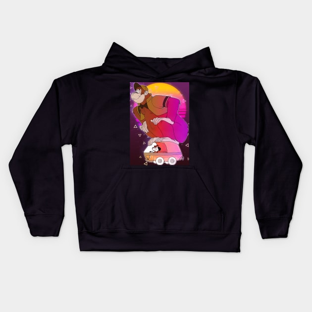 Grape Ape Kids Hoodie by Izdihaarr